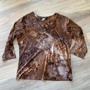 Chocolate Brown Vintage Boho Grunge Top Y2K Phoebe Buffay Woodland Earthy Indie